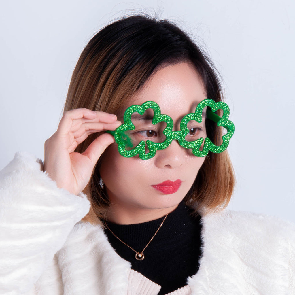 St. Patrick's Day Party Glasses Irish Holiday Supplies Photo Prop Dress Up Funny Glasses