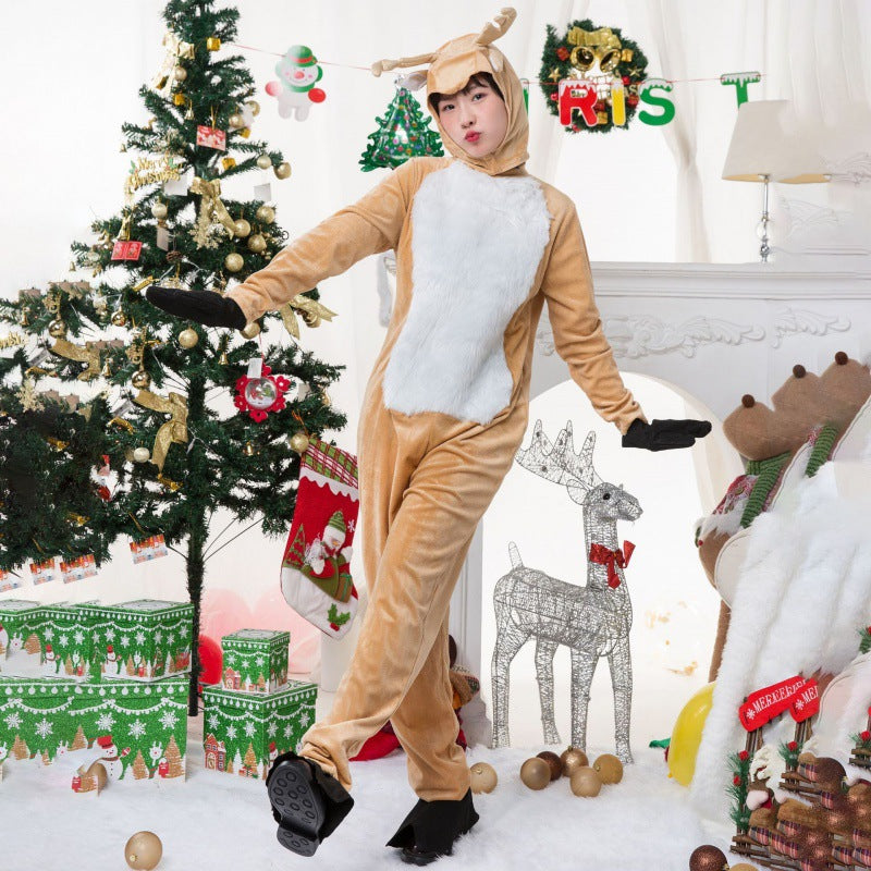 Elk Christmas costume Christmas deer Christmas costume