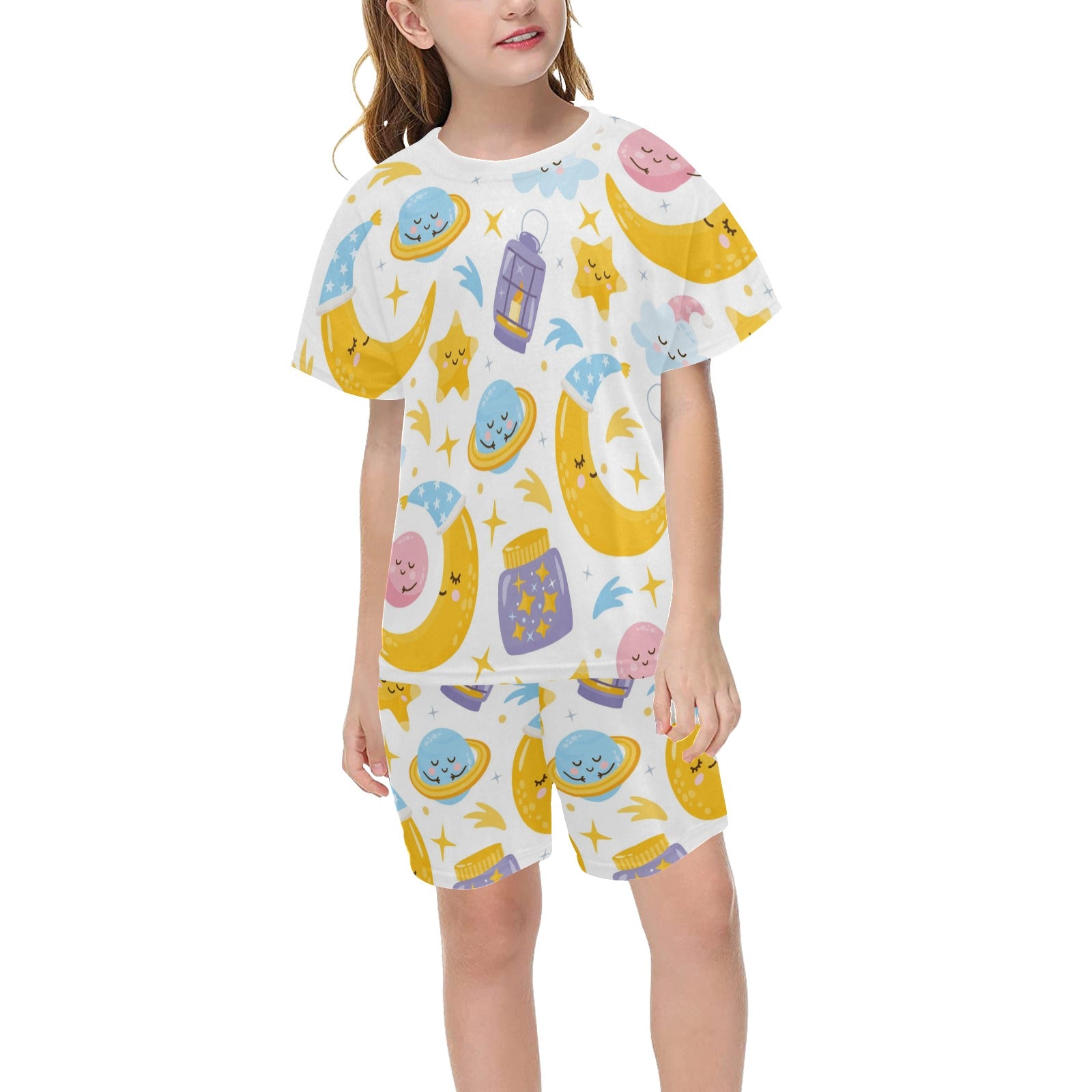 Big Girls' Short Pajama Set  (Sets 01)