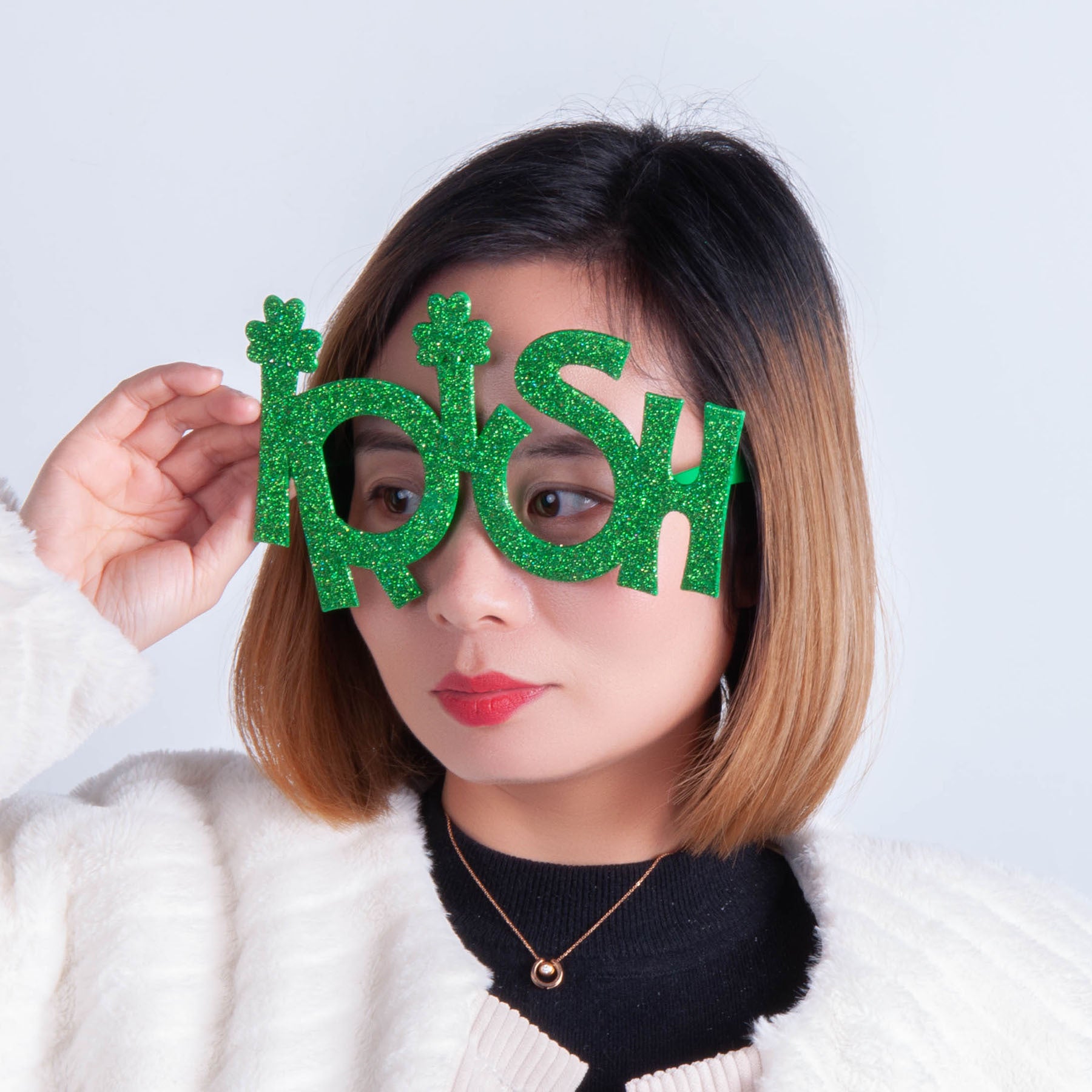 St. Patrick's Day Party Glasses Irish Holiday Supplies Photo Prop Dress Up Funny Glasses