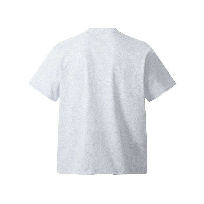 Le Dui Letter Printed Round Neck Short Sleeve T