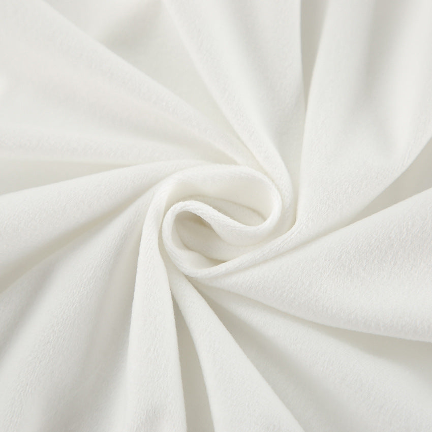 Advanced autumn and winter new white sports hooded sweatshirt and pants set