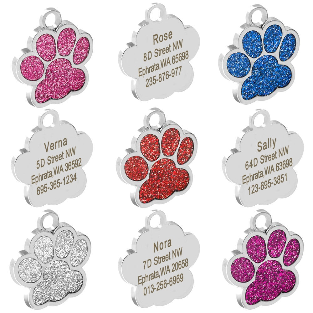 Customized Engraved Dog Tags Collar Tag