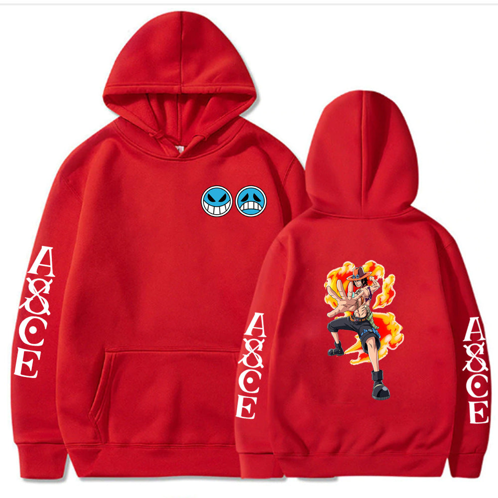 Portgas D Ace One Piece Film Red Hoodie Sweatshirt